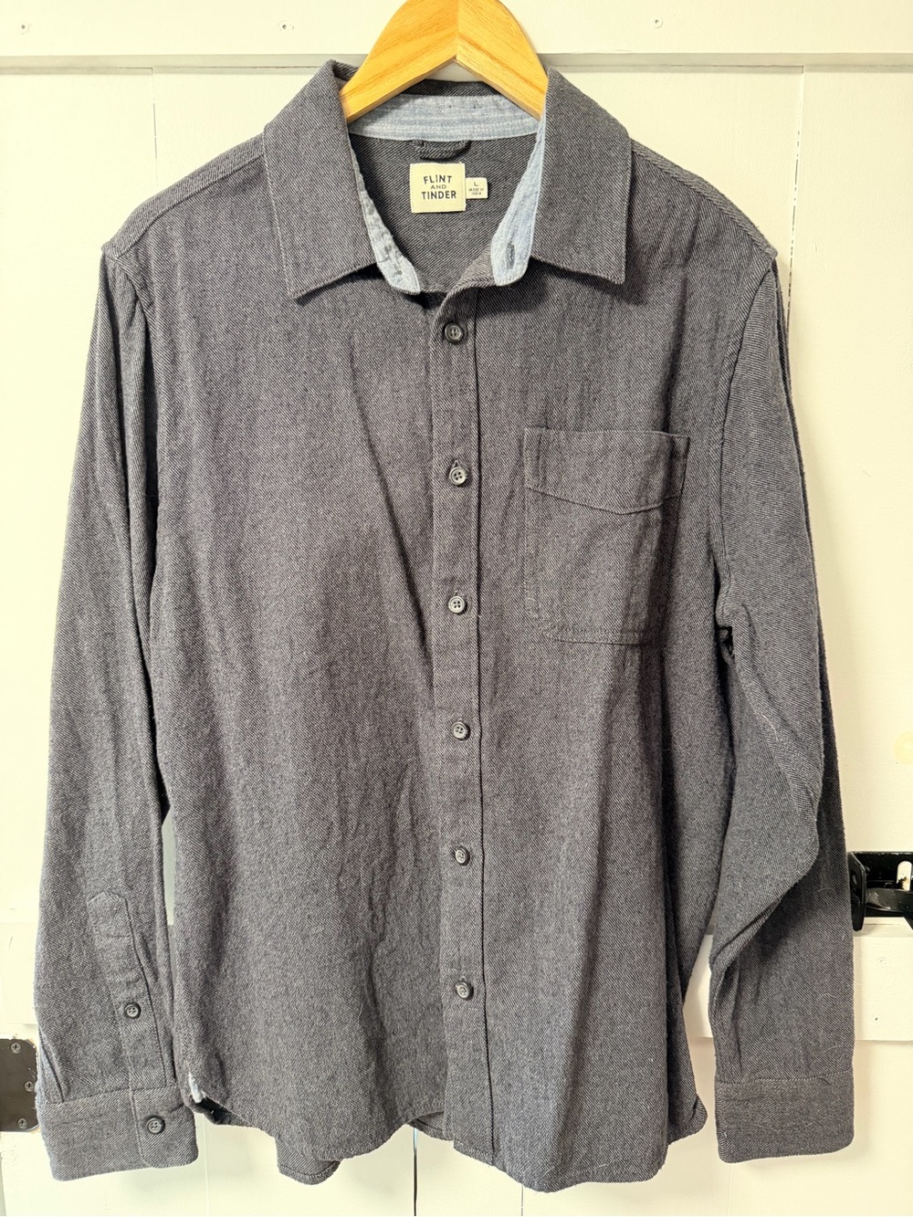 Men’s Navy Button-Up Shirt